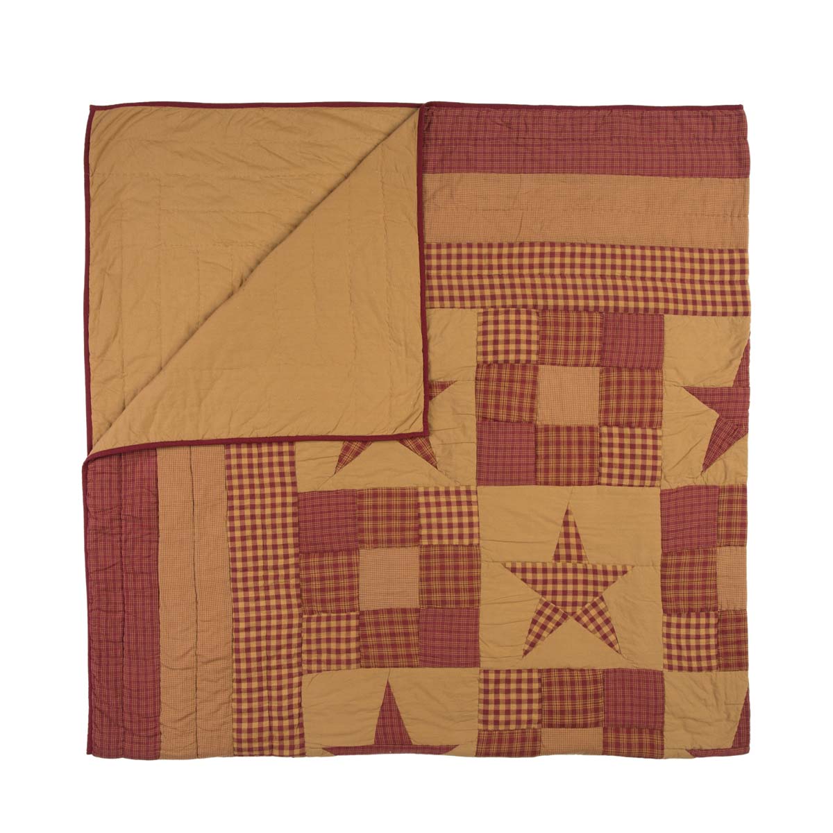Ninepatch Star Luxury King Quilt 120Wx105L