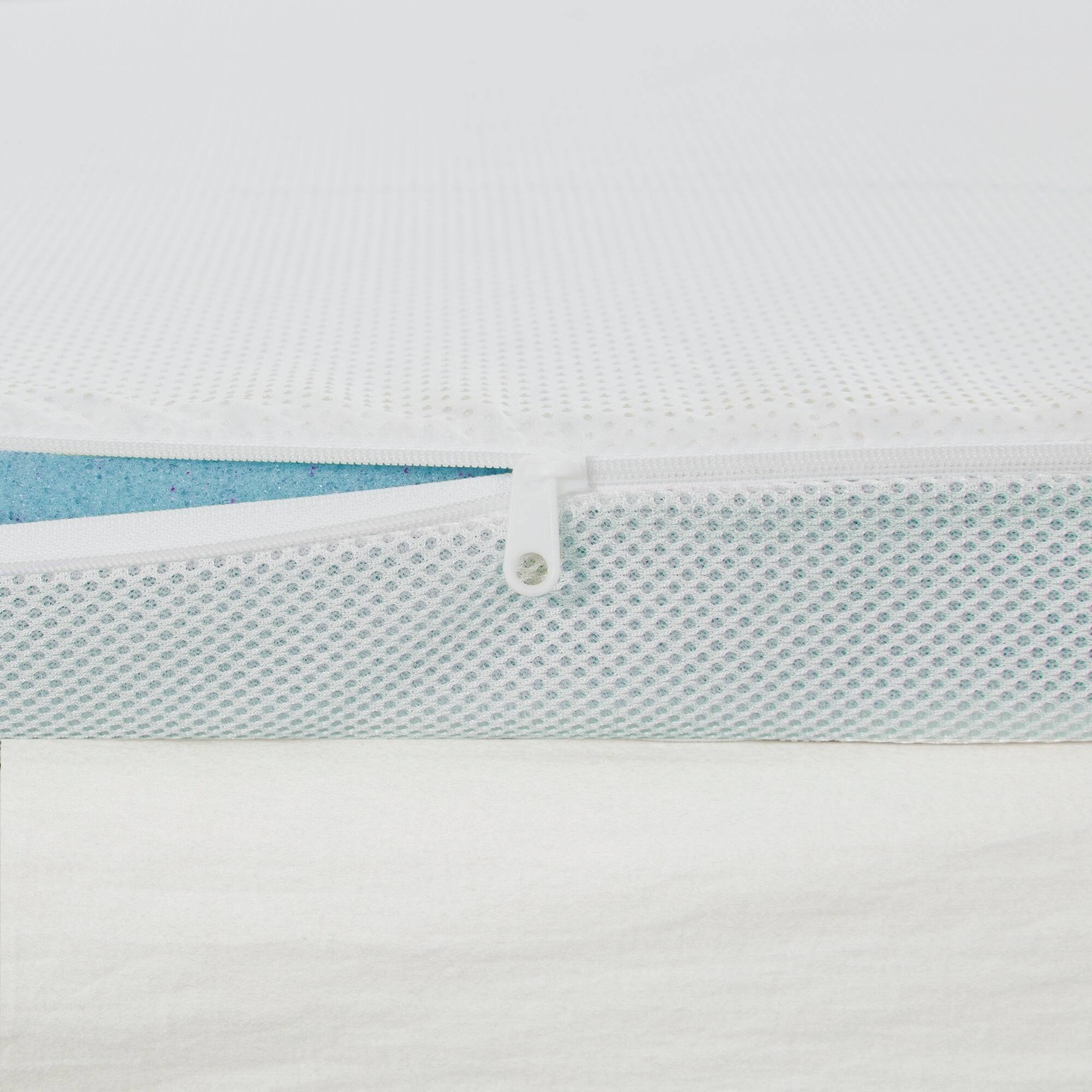 2" Gel Memory Foam with Cooling Cover White Mattress Topper Mattress Topper By Olliix/JLA HOME (E & E Co., Ltd)