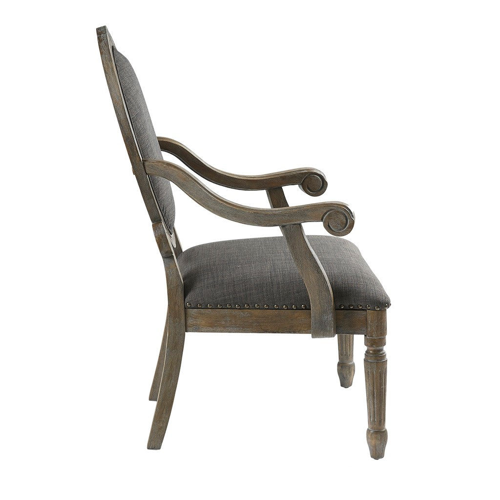 Brentwood Exposed Grey Wood Arm Chair