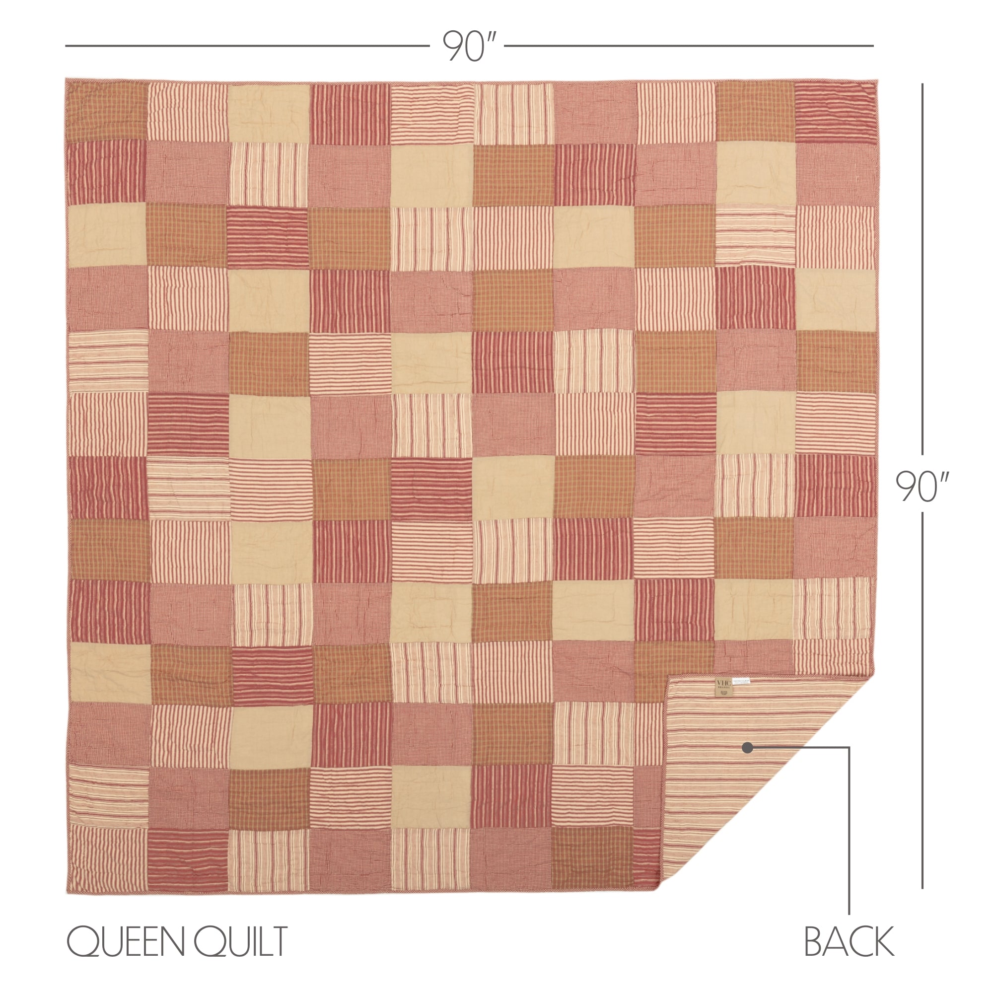 Sawyer Mill Red Queen Quilt 90Wx90L
