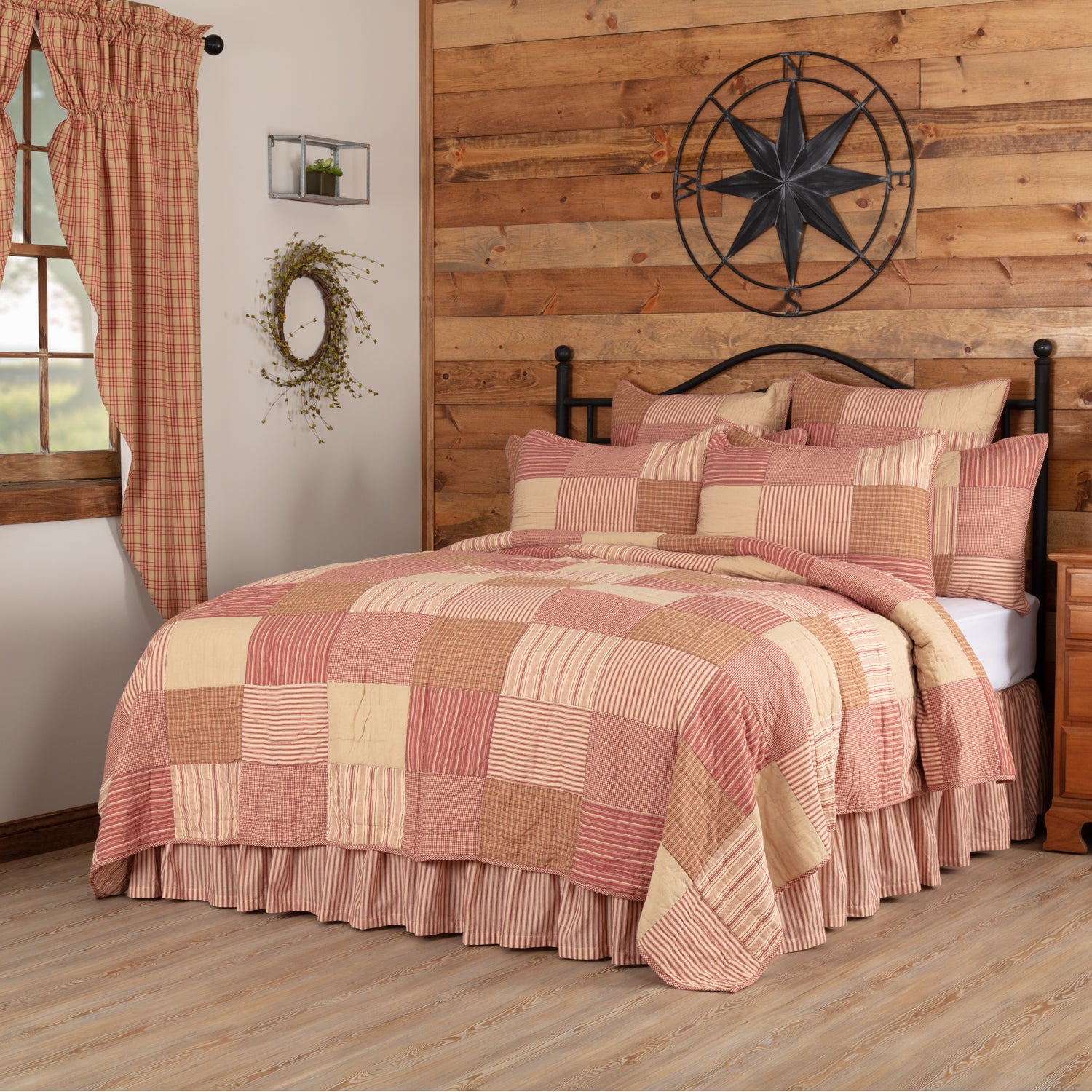 Sawyer Mill Red Twin Quilt 68Wx86L