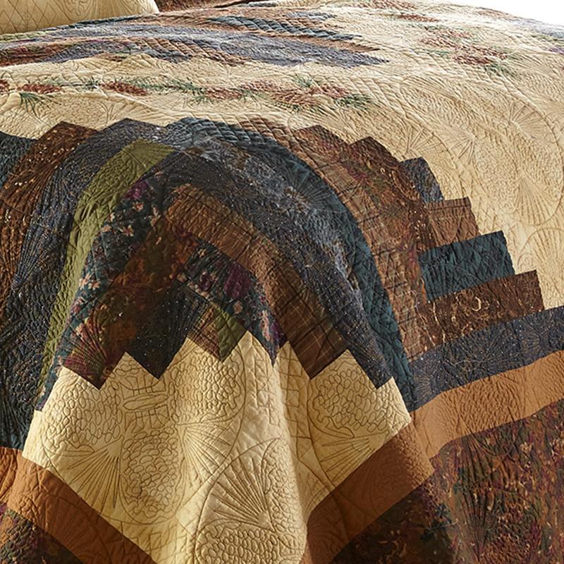 Cabin Raising 3-Piece Cotton Quilt Set Quilt Sets By Donna Sharp
