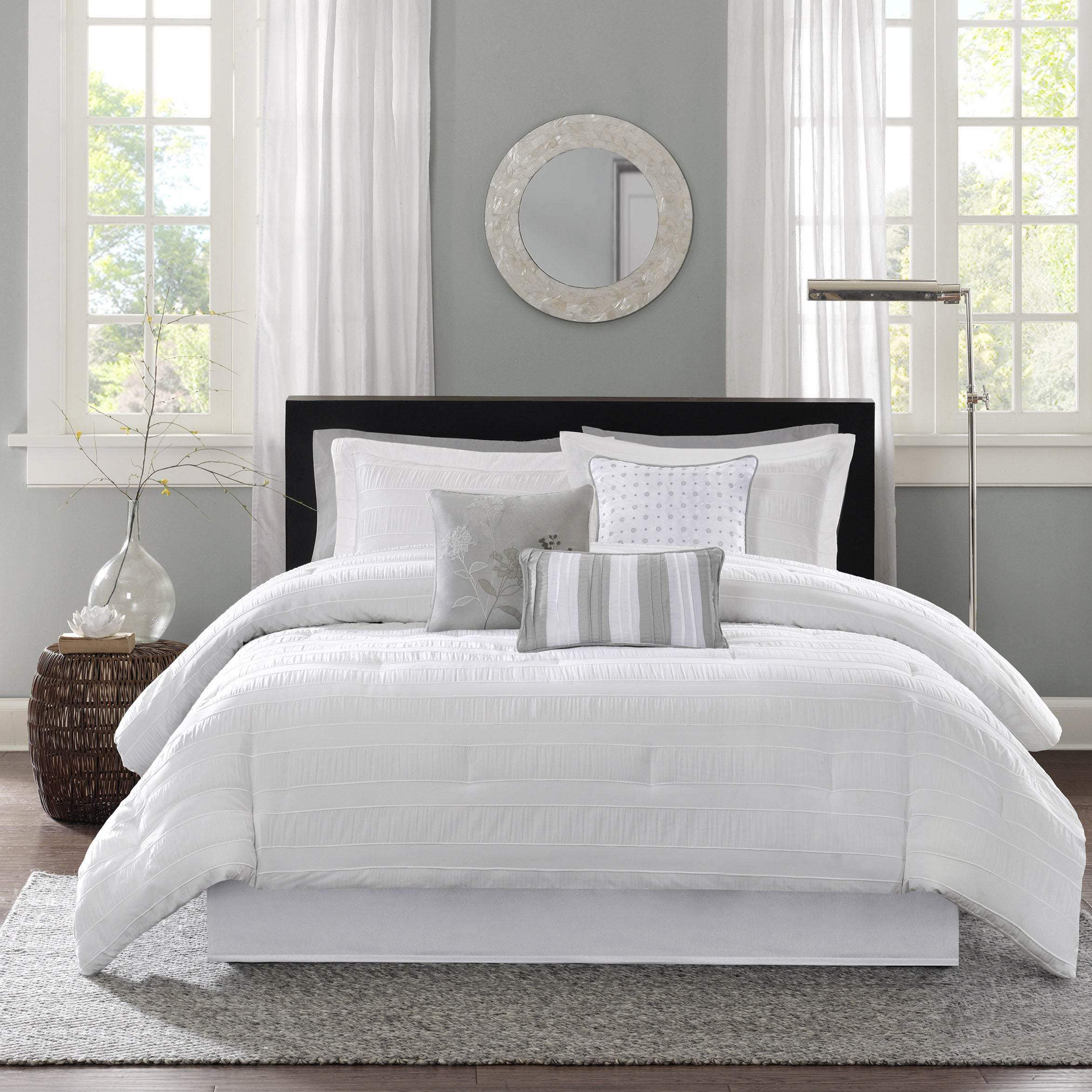 Hampton White 7-Piece Comforter Set Comforter Sets By Olliix/JLA HOME (E & E Co., Ltd)