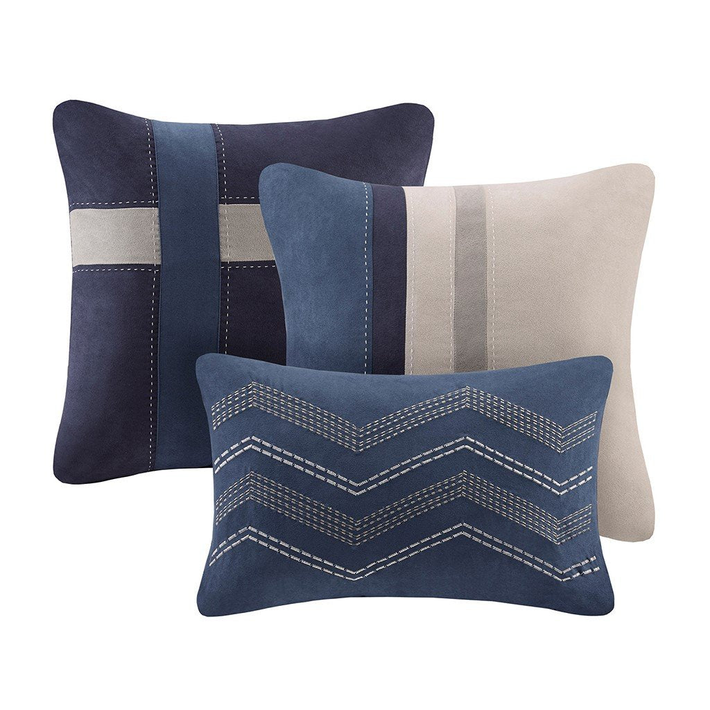 Palisades Blue 7-Piece Comforter Set Comforter Sets By Olliix/JLA HOME (E & E Co., Ltd)